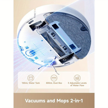 Dreame D10 Plus Gen 2 Self-Emptying Robot Vacuum & Mop Refurbished, 6000Pa Suction, 90-Day Base, LiDAR Navigation