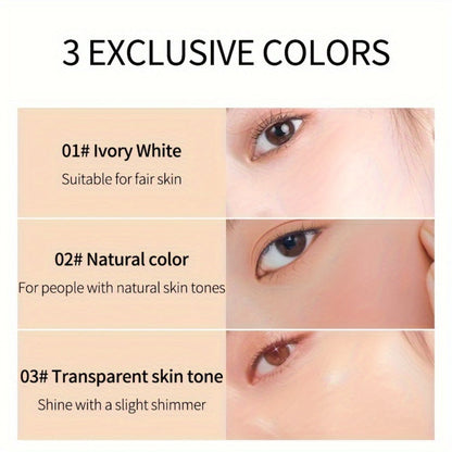 Oil Control Setting Powder Kit with Concealer Puff & Brush – Wet & Dry Dual Formula, Water-Resistant Long-Lasting Matte Finish Face Makeup