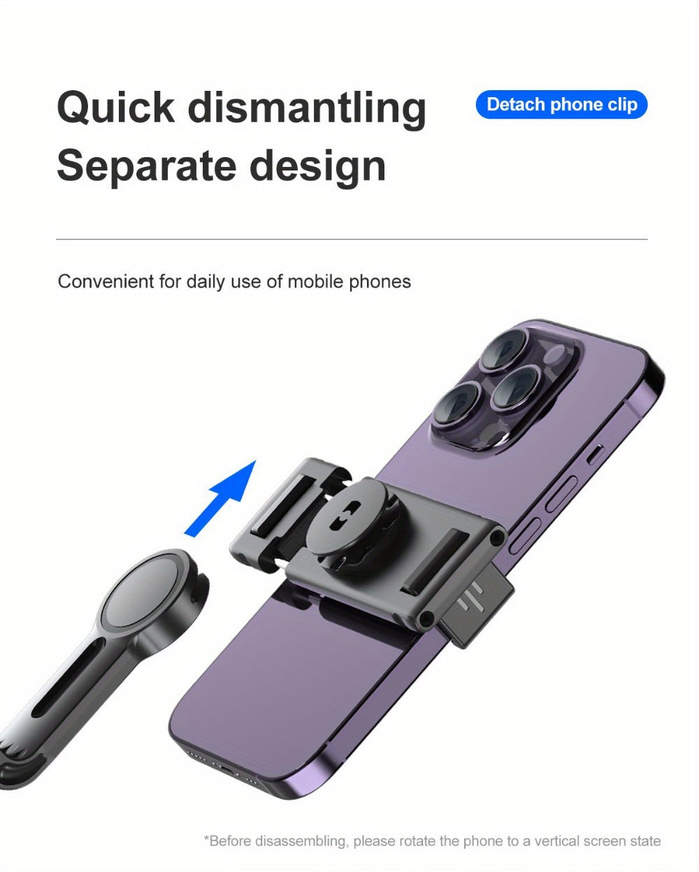 Gesture Control Auto Face Tracking Tripod with 360° Rotation & Wireless Remote No App Required