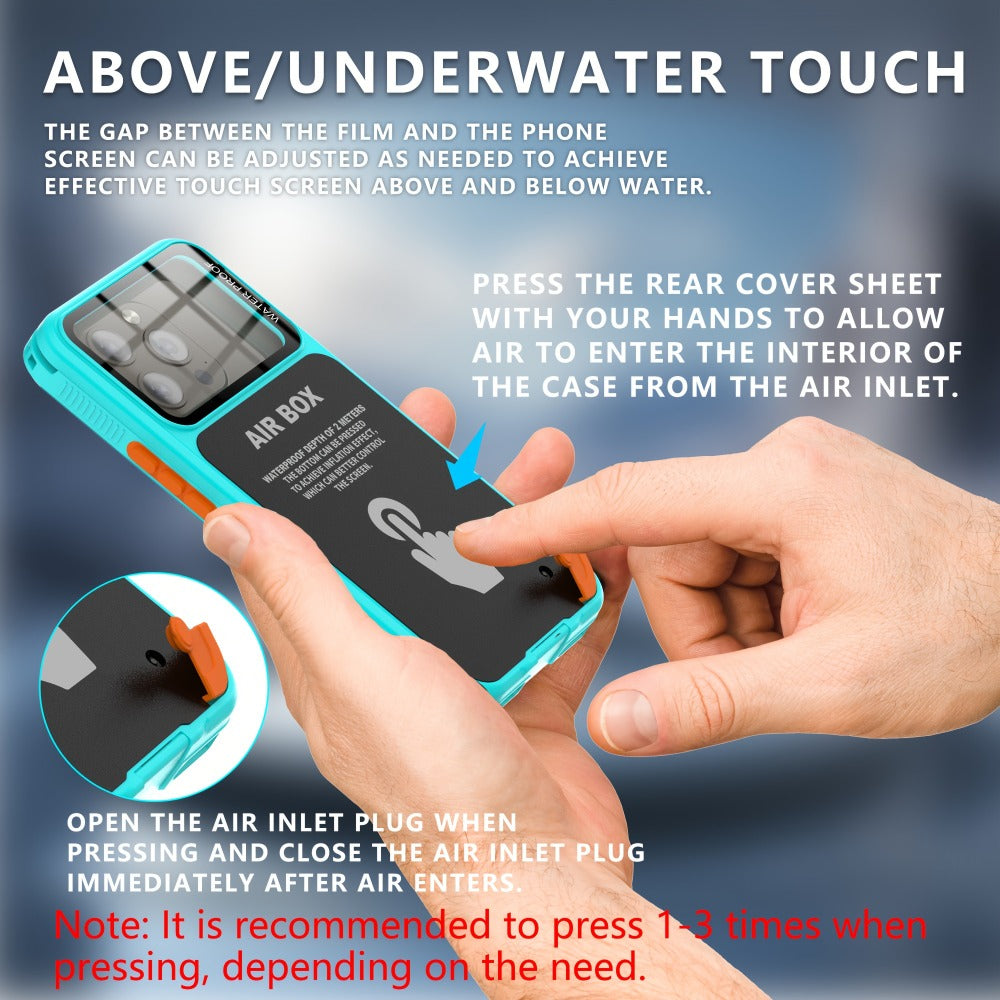 iPhone Case 360° Full Body Shockproof Dustproof Underwater Swimming Surfing Sports Cover for an Everyday Personal Care Routine