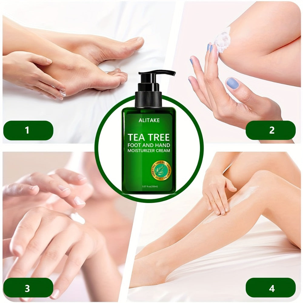 Botanical Foot & Hand Lotion 150ml with Natural Plant Extracts | Deep Hydrating Moisturizer for Dry Cracked Heels & Rough Hands | Non-Greasy