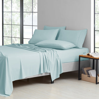 Microfiber and Bamboo Blend Sheet Set with 3- or 6-Piece Packages, 20 Colors and Five Bed Sizes
