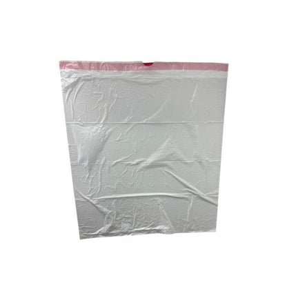 White Drawstring Trash Bags 13 Gallon 100 Count, Tall Kitchen Garbage Bags 0.9 Mil, 2 ft x 2 ft 3 in, Easy-Tie Drawstring Closure