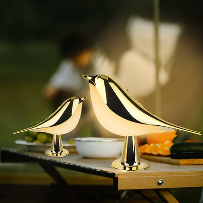 Magpie Bird Desk Lamp 2 Pack 16 Color Dimmable Cordless Night Light USB Charging Touch for Entryways, Bedrooms and Living Spaces