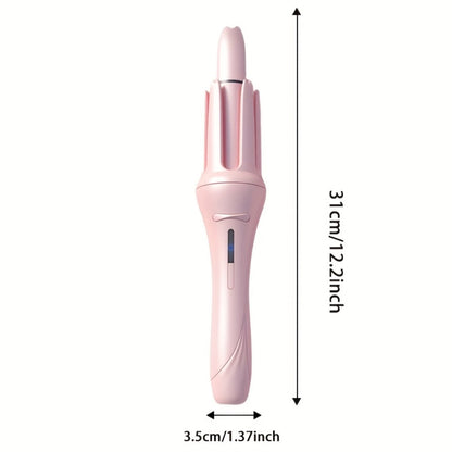 Automatic Curling Iron for Women with Ionic Technology, 4 Temperature Settings, 3 Timer Options, Dual-Direction Rotation