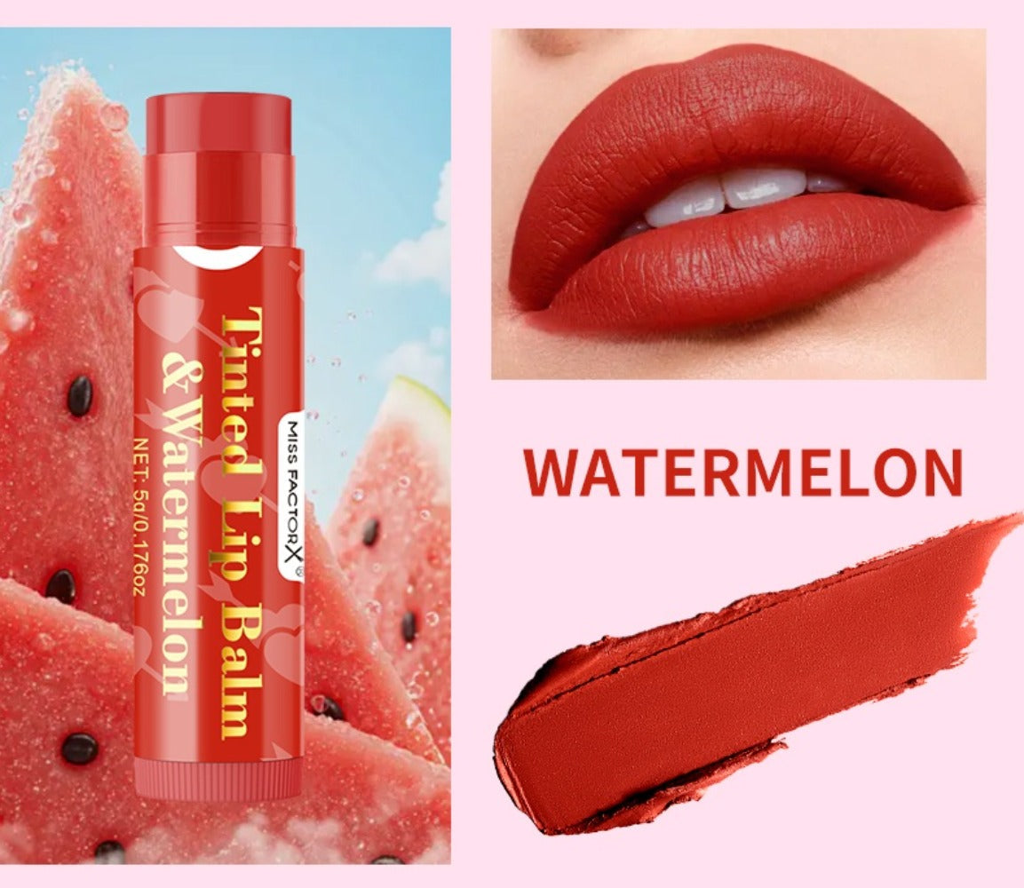 MISS FACTOR 30-Piece Tinted Lip Balm Set with Capped Tubes Organized into Six Color Groups