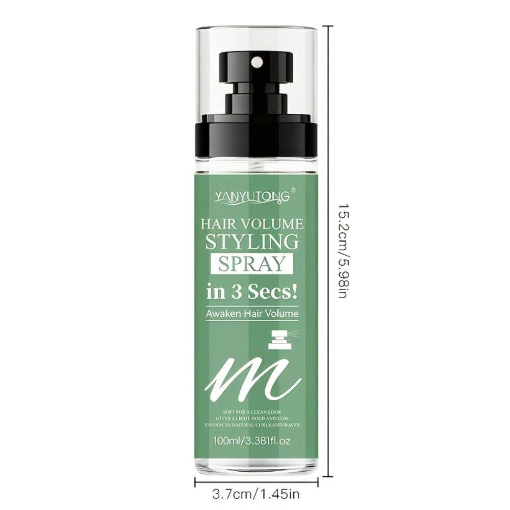 Hair Volumizing Spray 100ml Oil-Free Texturizing Instant Lift & Hold, Non-Irritating Styling Spray for Fine Flat Hair