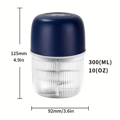 Electric Garlic Chopper USB Rechargeable Mini Food Chopper with 800mAh Battery - Portable for Home Cooking, Dining and Outdoor Meals