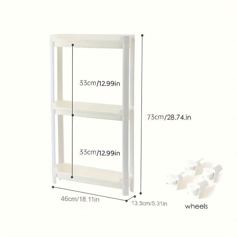 Behind Door Storage Rack, Multi-Layer Slim Organizer for Bathroom & Kitchen, Space Saving Over Door Shelf