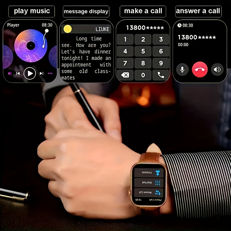 Smart Watch Fitness Tracker 2.01" Touchscreen – Dual Strap, HD Bluetooth Calls, 100+ Functions, Step & Calorie Tracking