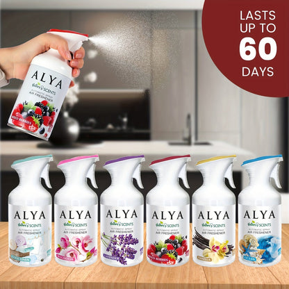 Aromatherapy Air Freshener Spray 8.45oz, 6 Scents: Lavender, Magnolia, Mixed Berries, Ocean, Cool Linen & Vanilla