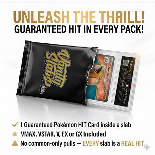 Pokemon Double Hit Slab Set, 2x Ultra or Double Rare Cards Sealed in Vanity Slabs Display Cases