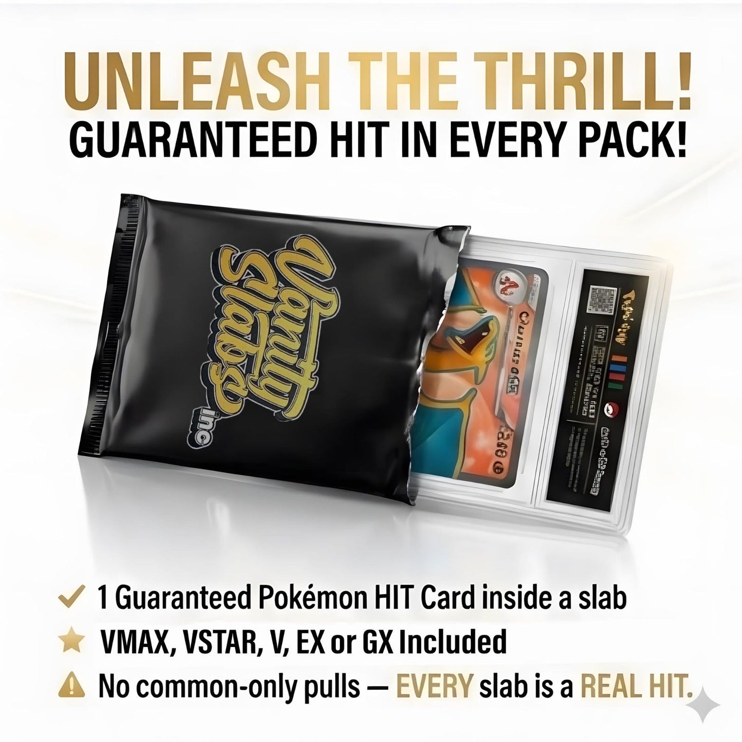 Pokemon Double Hit Slab Set, 2x Ultra or Double Rare Cards Sealed in Vanity Slabs Display Cases