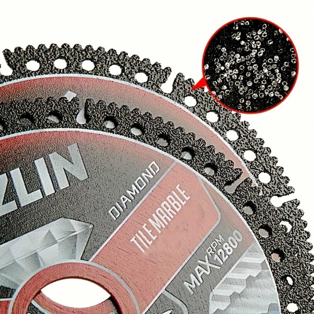 Diamond Tile Saw Blade 4.5 Inch Ultra Thin 3 Pack Precision Cutting for Tile Porcelain Marble for Entryways, Bedrooms and Living Spaces