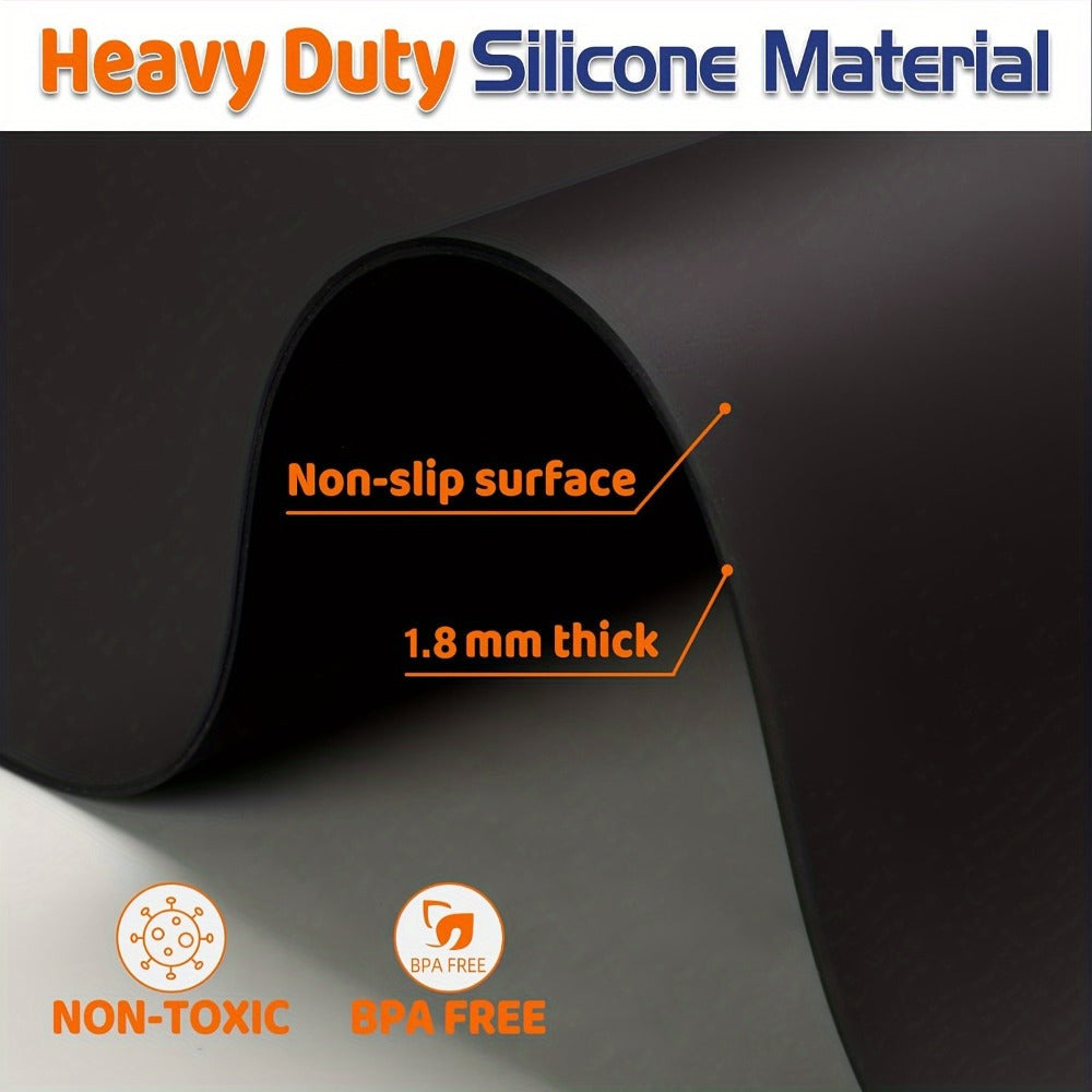 Extra Large Silicone Mat for Kitchen Counter, Heat Resistant Countertop Protector, Nonstick Craft Mat & Placemat