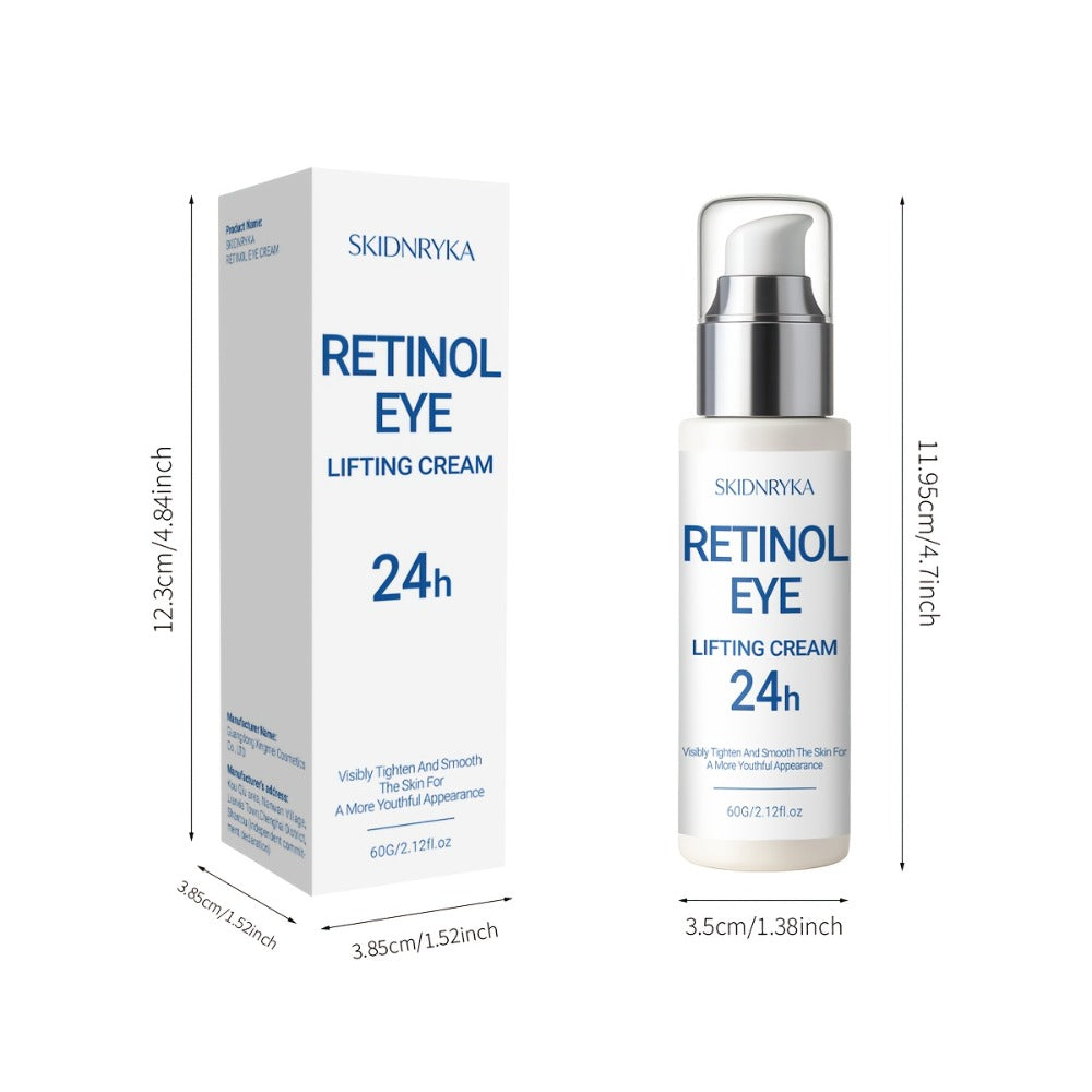 Eye Cream for Dark Circles & Puffiness 2 Pcs – Firming Hyaluronic Acid Eye Gel with Collagen Retinol Caffeine