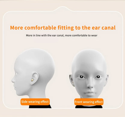2-in-1 Wireless Earphones Couples Shared Audio Long Battery Life Clear Sound TV Movies for Bedside Audio, Alarms and Room Entertainment
