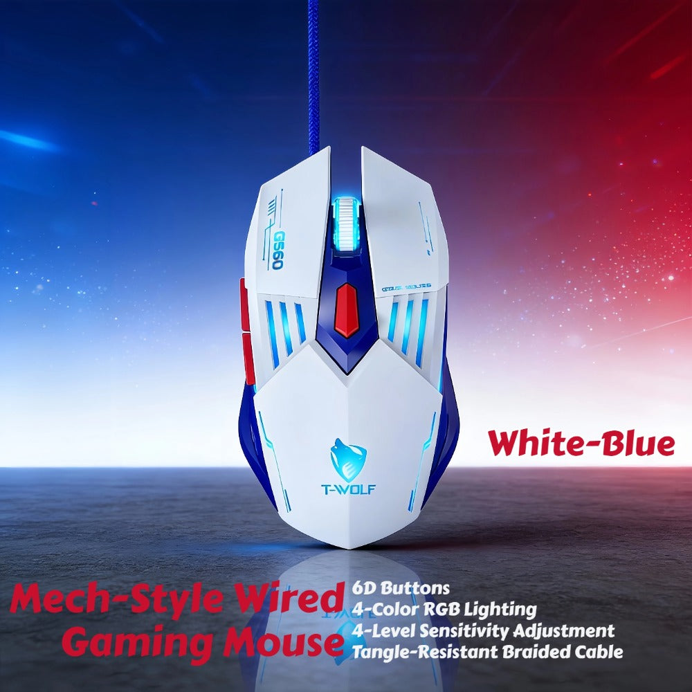 Programmable RGB Gaming Mouse Wired Pro-Grade with Turbo Click Multi-Mode DPI Sensitivity Dynamic for an Everyday Personal Care Routine