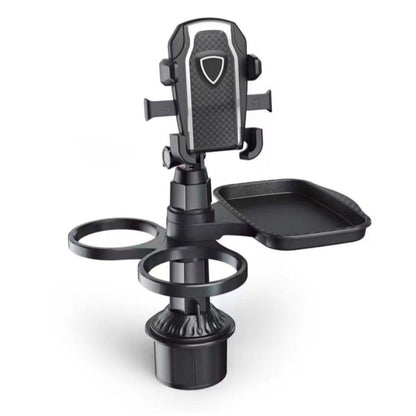 Car Cup Holder Tray Extender – Detachable Cup Holder Extension with Dining Tray, Car Organizer Table for Long-Distance Travel