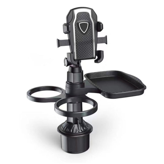 Car Cup Holder Tray Extender – Detachable Cup Holder Extension with Dining Tray, Car Organizer Table for Long-Distance Travel