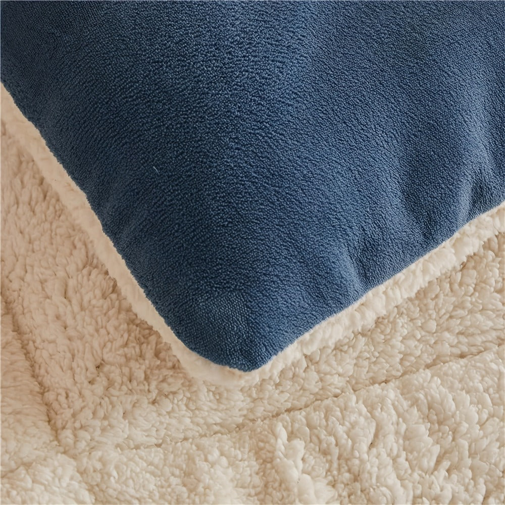 Sherpa Fleece Comforter Set Extra Thick Plush Microfiber Reversible Soft Warm Luxury Bed Blanket Twin XL Full Queen King 10 Colors