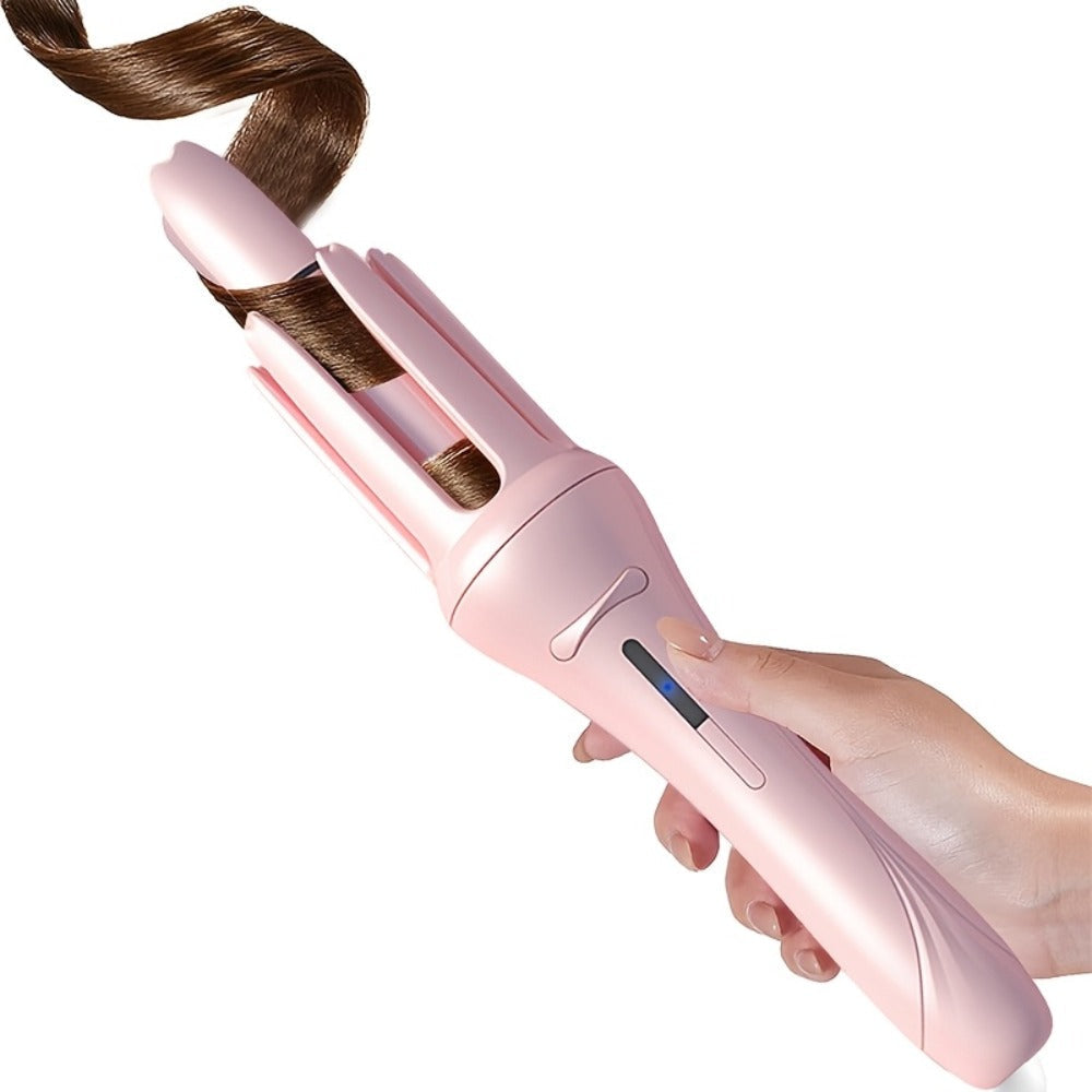 Automatic Curling Iron for Women with Ionic Technology, 4 Temperature Settings, 3 Timer Options, Dual-Direction Rotation