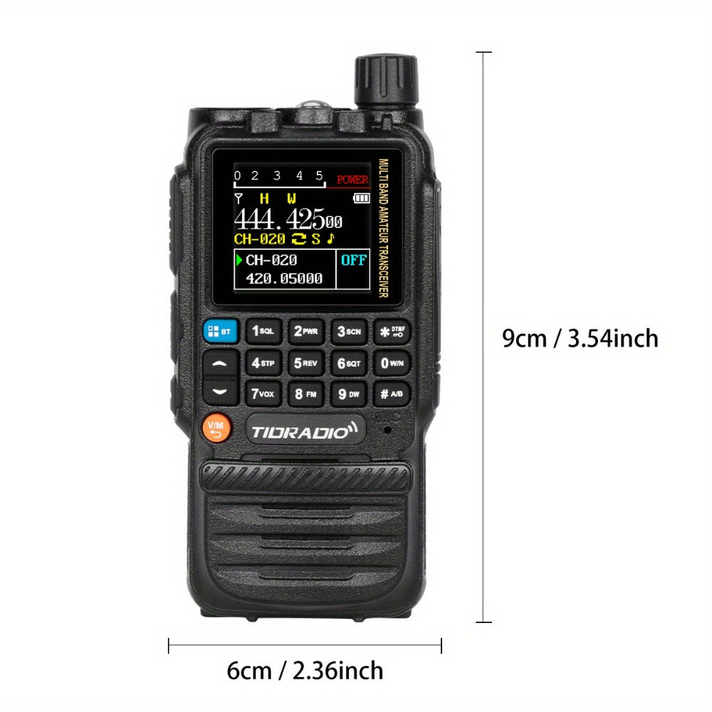 TIDRADIO TD-H3 Ham Radio GMRS Handheld Two Way Radio with USB-C Programming Charging, Long Range 2500mAh Battery