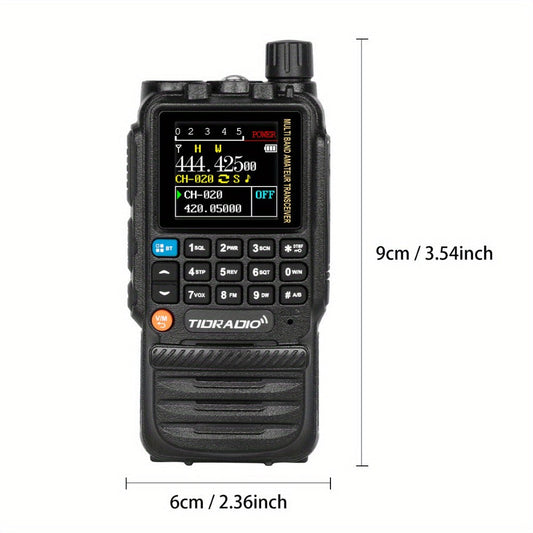 TIDRADIO TD-H3 Ham Radio GMRS Handheld Two Way Radio with USB-C Programming Charging, Long Range 2500mAh Battery