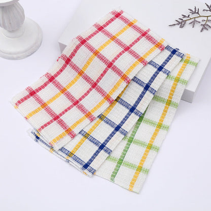 Kitchen Cleaning Cloths 24 Pack Soft Absorbent Reusable Dish Towels Square Dishcloths Durable Multi-Purpose Cleaning Rags for Home Kitchen