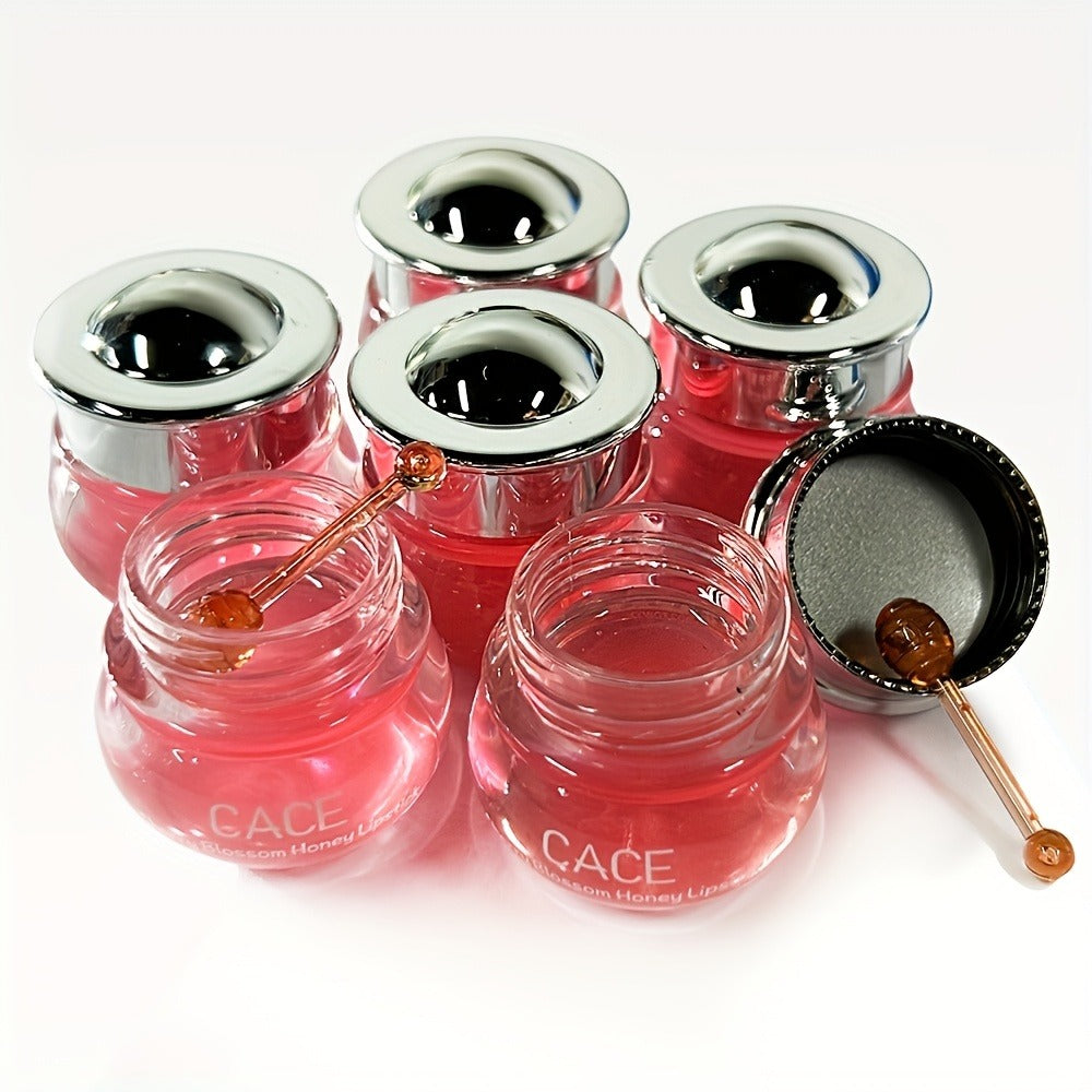 Cherry Lip Balm 6 Pack Moisturizing Lip Mask & Nourishing Lip Oil – Hydrating Smoothing Treatment for Dry Chapped Lips