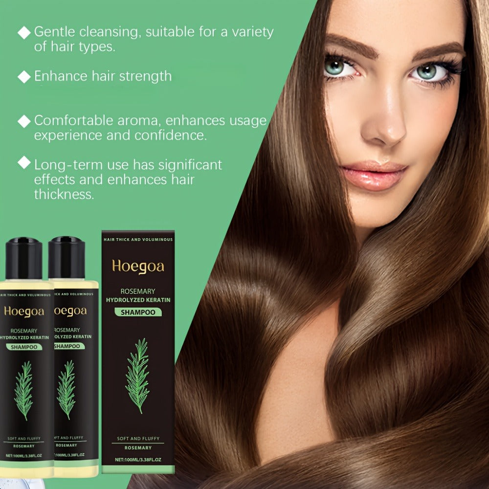 Rosemary Shampoo 2 Pack for Women & Men, Deep Cleansing Strengthening Hair Care with Rosemary Extract
