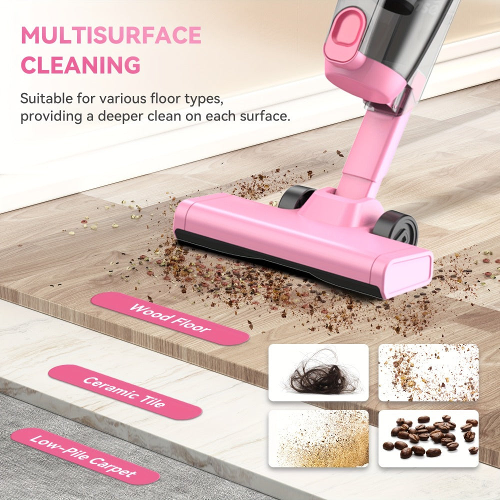 Corded Stick Vacuum Cleaner 20KPa 600W Motor 2-in-1 Bagless Upright Handheld Vacuum 0.8L Dustbin for Hard Floor Pet Hair Carpet Car Stairs