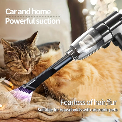 Corded Handheld Car Vacuum Cleaner with 3KPa Source Rating, 3m Power Cord, Brush and Crevice Nozzles in Five Colors