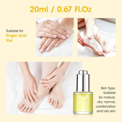 Cuticle Oil Treatment Set 2pcs 0.68oz Each Nourishing Hydrating – Moisturizer for Dry Cracked Cuticles & Brittle Nails