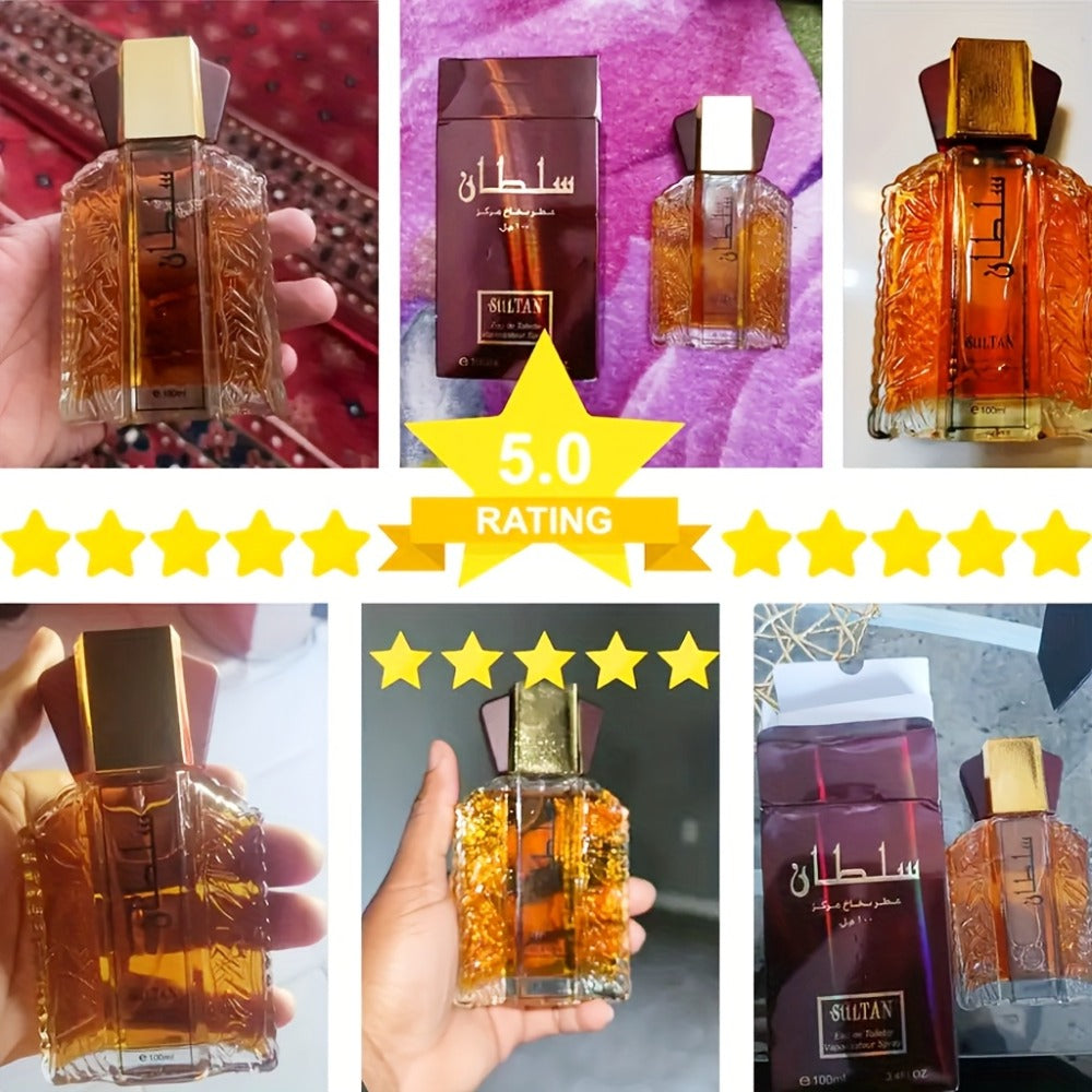 Oud Perfume for Men Arabian Dubai Fragrance Oil Sophisticated Scent Musk Amber Sandalwood for Bath Time, Home Spa and Personal Care