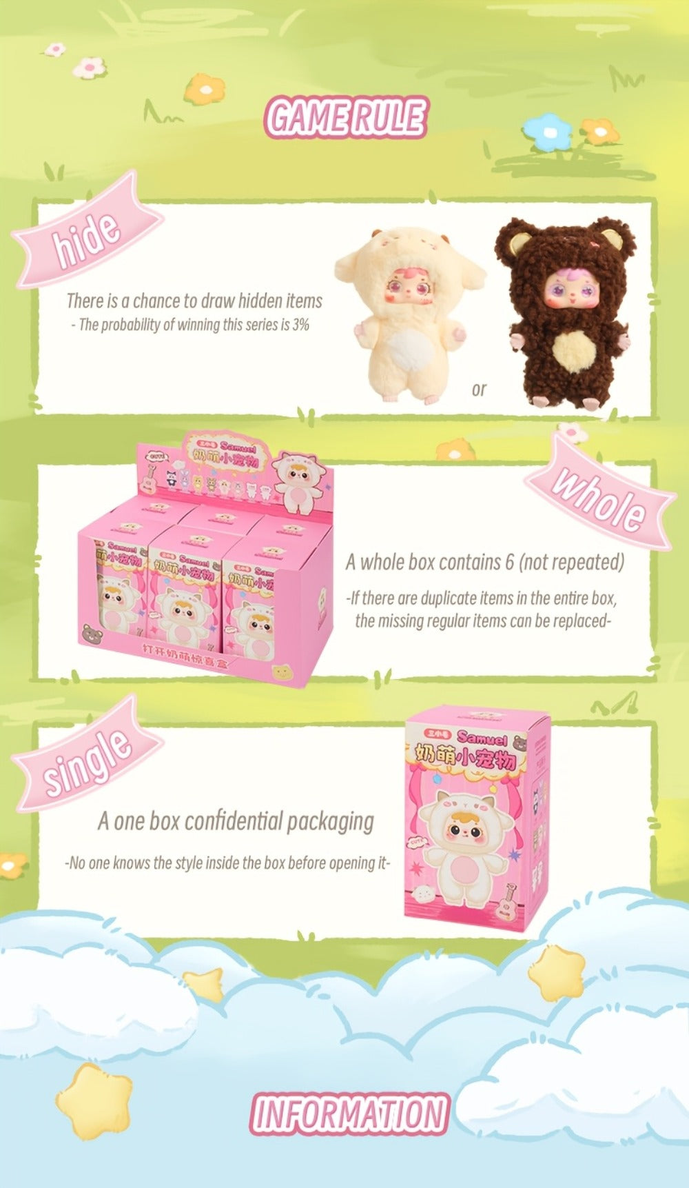 Kawaii Plush Keychain Charm, Cute Pet Healing Doll Rabbit Bear Stuffed Animal Bag Pendant, Random Style