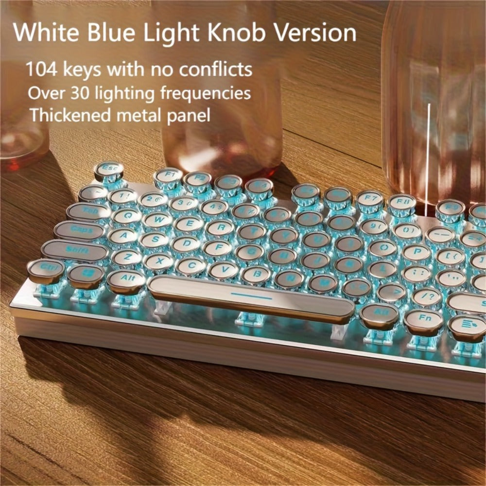 Hot-Swappable Mechanical Keyboard and Mouse Combo 34 Lighting Effects True Mechanical Blue for an Everyday Personal Care Routine