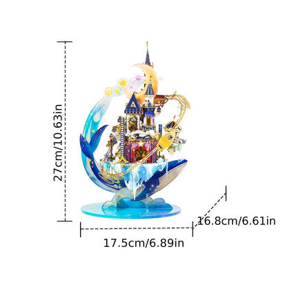 3D Metal Model Kit MU Star Playground, Handcrafted Garden Scene DIY Puzzle for Teens & Adults Ages 14+