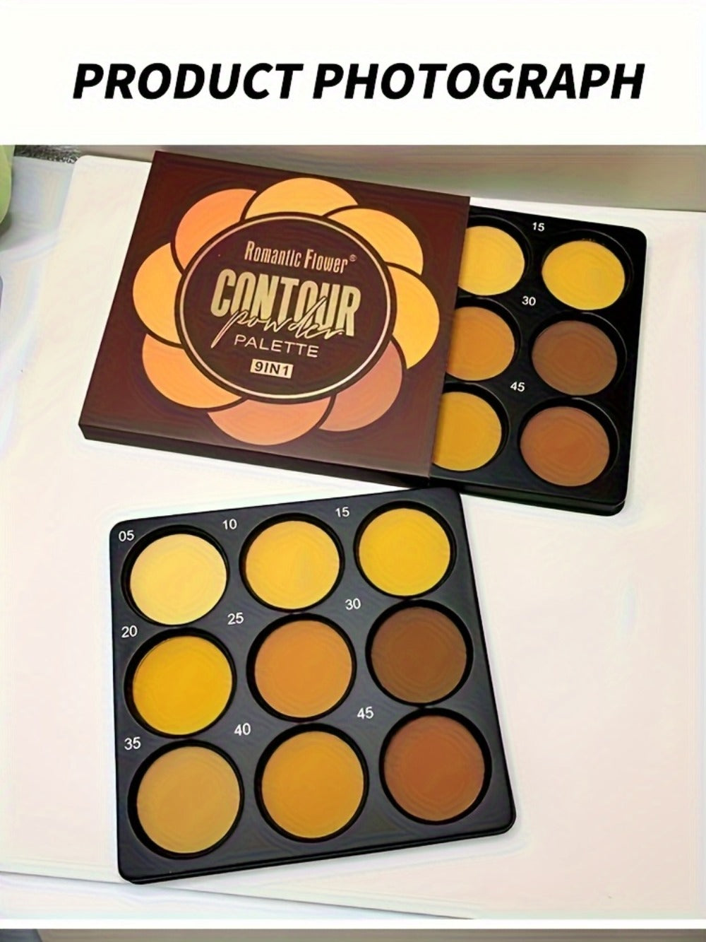 9 Color Contour Palette Matte Waterproof Full Coverage Concealer Eyeshadow Foundation Primer Oil Control 3D Face Sculpting Natural Makeup