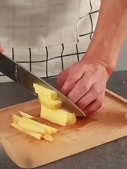 French Fry Cutter, Stainless Steel Vegetable & Potato Slicer, Multi-Function Food Chopper for Potato
