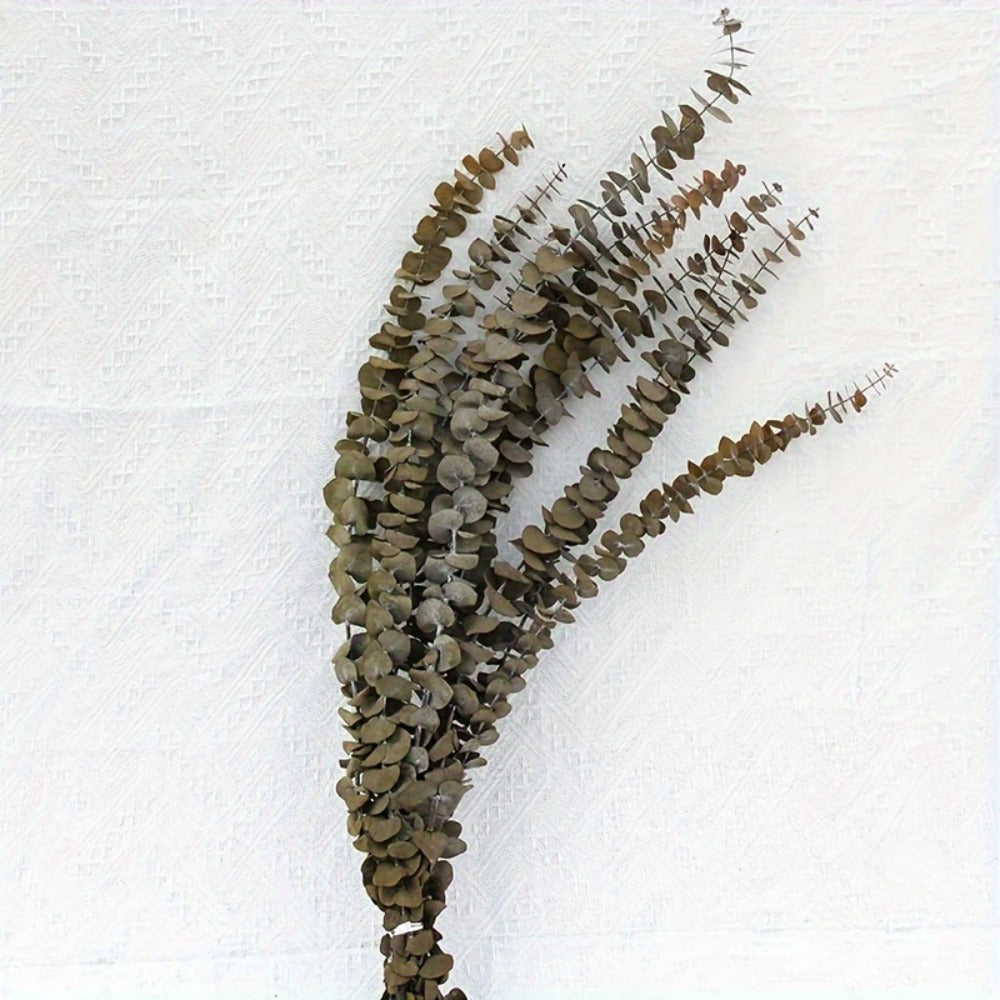 Artificial Eucalyptus Stems, 24-Piece 17-Inch Branch Set in Four Mixed Green and Muted Color Tones