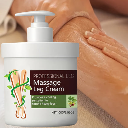 Leg Massage Cream with Snakehead & Bee Venom, Multi-Functional, Moisture, Non-Greasy Formula, Gentle for Sensitive Skin
