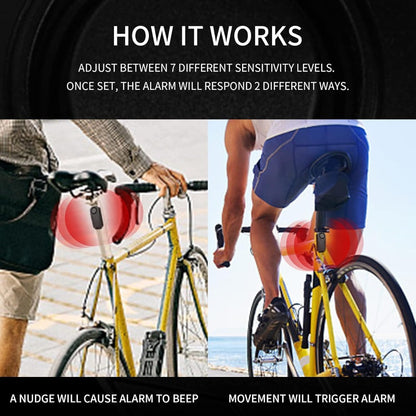 Motorcycle Alarm Anti-Theft 113dB – Wireless Remote, Adjustable Volume & Motion Sensitivity, Universal Handlebar Strap for Motorcycle