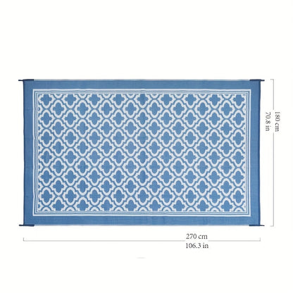 Outdoor Mat | Reversible Foldable Polypropylene RV Camping Patio Picnic