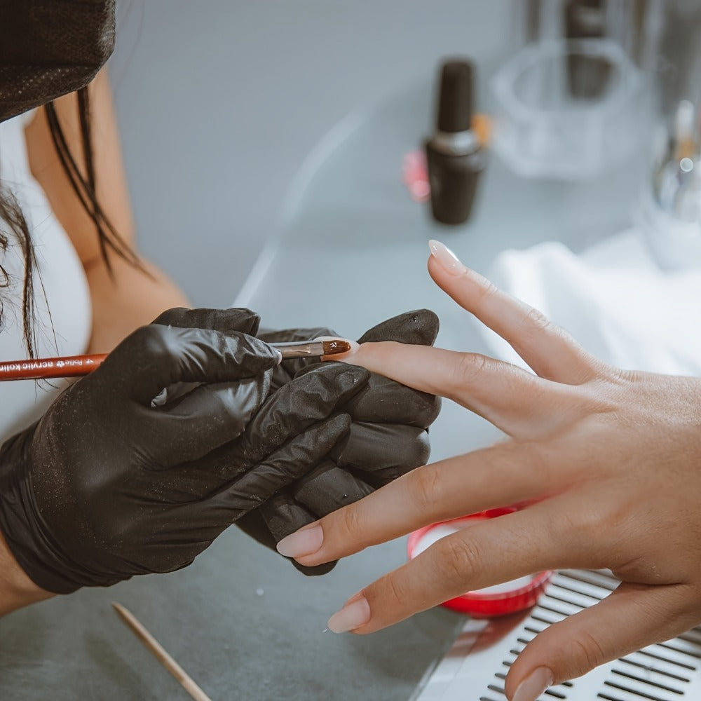 Black Nitrile Disposable Gloves in 100-Count Packs with 6 Mil Label and M, L or XL Size Options
