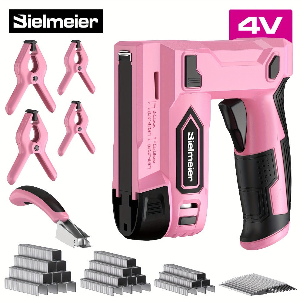 Cordless Stapler Nailer 2-in-1, 20V/4V Brad Nailer Without Compressor, with Safety Striker Guard