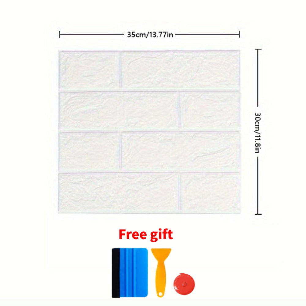 3D Peel and Stick Wood Grain Wallpaper Panels 50/100pcs – Self-Adhesive PVC Foam Wall Tiles