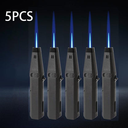 1300°F Torch Lighter 5pcs Blue Flame Windproof Refillable with Safety Lock - Jet Flame for Candles