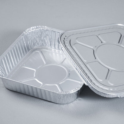 Aluminum Foil Pans 8x8 Inch 30 Pack with Lids Disposable Square Cake Pans, Baking Cooking Freezing & Meal Prep Containers