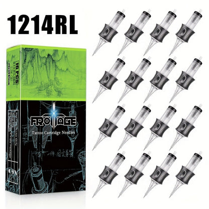 Tattoo Cartridge Needles with Frotage Label, 26 Retained RL RLT RS CM and M1 Cartridge Size Options